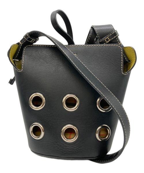 BURBERRY（バーバリー）BURBERRY (バーバリー) ハトメショルダーバッグ ネイビーの古着・服飾アイテム