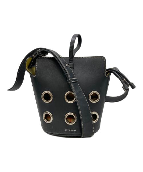 BURBERRY（バーバリー）BURBERRY (バーバリー) ハトメショルダーバッグ ネイビーの古着・服飾アイテム