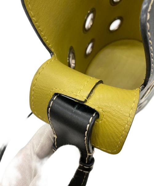 BURBERRY（バーバリー）BURBERRY (バーバリー) ハトメショルダーバッグ ネイビーの古着・服飾アイテム