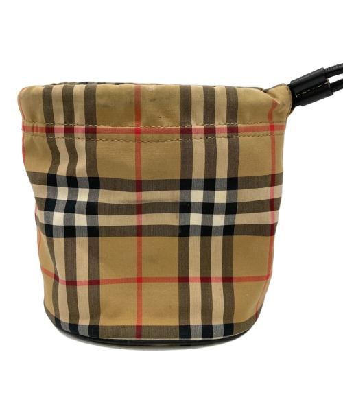 BURBERRY（バーバリー）BURBERRY (バーバリー) ハトメショルダーバッグ ネイビーの古着・服飾アイテム