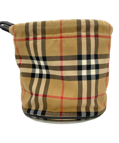 BURBERRY（バーバリー）BURBERRY (バーバリー) ハトメショルダーバッグ ネイビーの古着・服飾アイテム
