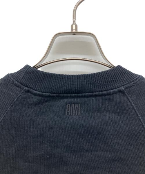 AMI PARIS（アミ パリス）AMI PARIS (アミ パリス) コットンジャージー スウェットシャツ ブラック サイズ:Sの古着・服飾アイテム