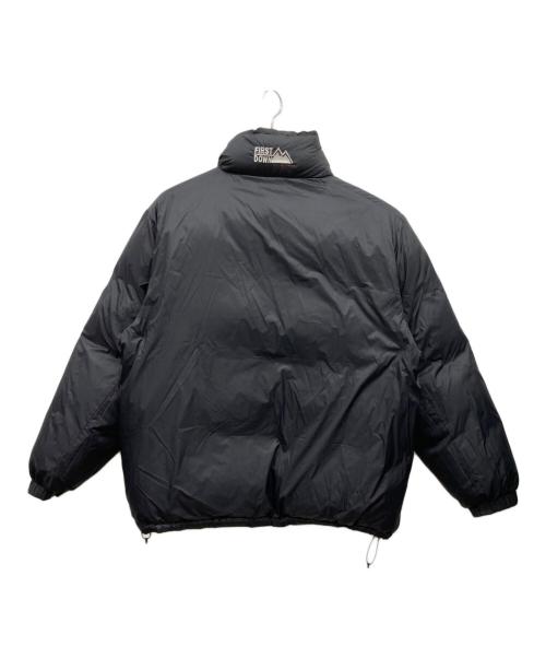 FIRST DOWN（ファーストダウン）FIRST DOWN (ファーストダウン) リバーシブルダウンジャケット ブラック サイズ:Lの古着・服飾アイテム