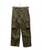 F.O.B FACTORYエフオービー ファクトリー）の古着「M-47 フレンチ カーゴパンツ」｜オリーブ