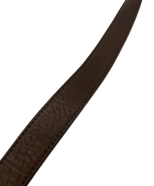 Vivienne Westwood（ヴィヴィアンウエストウッド）Vivienne Westwood (ヴィヴィアンウエストウッド) オーブスクエアバックルベルト ブラウンの古着・服飾アイテム