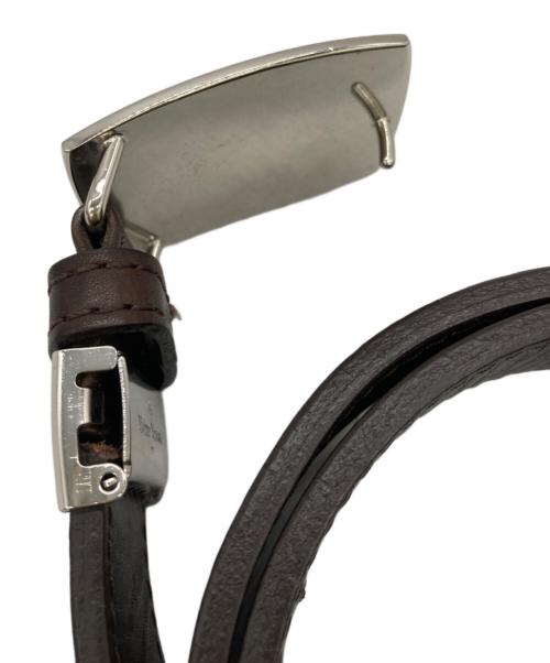 Vivienne Westwood（ヴィヴィアンウエストウッド）Vivienne Westwood (ヴィヴィアンウエストウッド) オーブスクエアバックルベルト ブラウンの古着・服飾アイテム