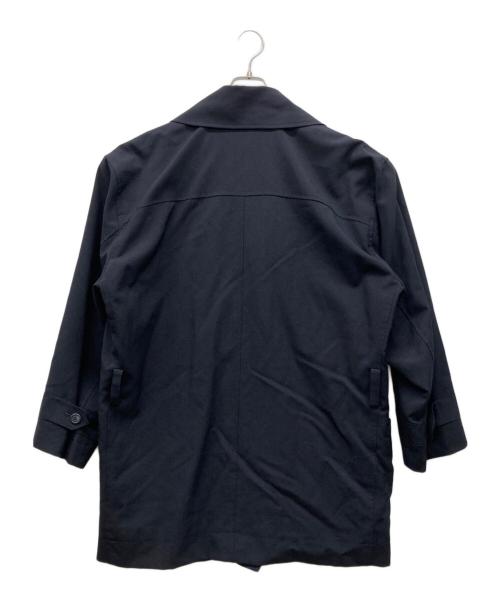 ISSEY MIYAKE MEN（イッセイミヤケメン）ISSEY MIYAKE MEN (イッセイミヤケメン) ベルトダブルコート ネイビー サイズ:Mの古着・服飾アイテム