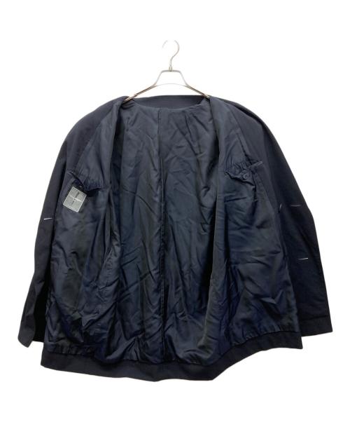 ISSEY MIYAKE MEN（イッセイミヤケメン）ISSEY MIYAKE MEN (イッセイミヤケメン) ベルトダブルコート ネイビー サイズ:Mの古着・服飾アイテム