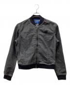 adidasアディダス）の古着「デニムブルゾン」｜ブラック