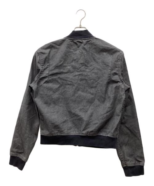 adidas（アディダス）adidas (アディダス) デニムブルゾン ブラック サイズ:Mの古着・服飾アイテム