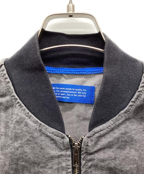 adidas（アディダス）adidas (アディダス) デニムブルゾン ブラック サイズ:Mの古着・服飾アイテム