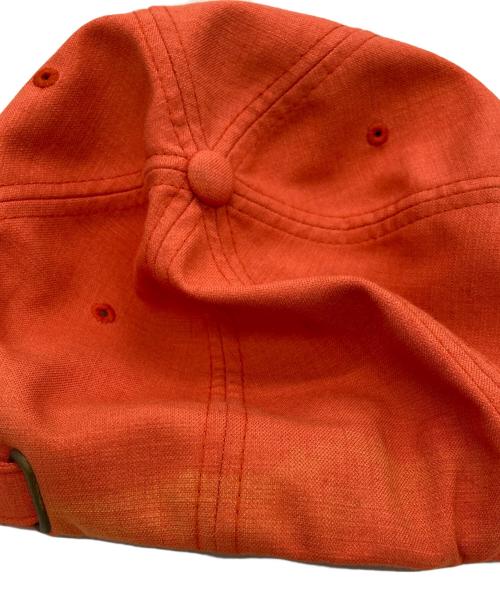 stussy（ステューシー）stussy (ステューシー) ロゴキャップ オレンジの古着・服飾アイテム