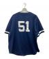 MITCHELL & NESS (ミッチェルアンドネス) ベースボールシャツ ネイビー サイズ:2XL：5000円