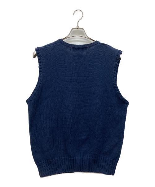 POLO RALPH LAUREN（ポロ・ラルフローレン）POLO RALPH LAUREN (ポロ・ラルフローレン) 90s 星条旗ニットベスト ネイビー サイズ:Lの古着・服飾アイテム