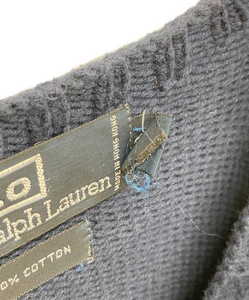 POLO RALPH LAUREN（ポロ・ラルフローレン）POLO RALPH LAUREN (ポロ・ラルフローレン) 90s 星条旗ニットベスト ネイビー サイズ:Lの古着・服飾アイテム