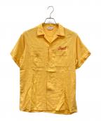 NATNASTナットナスト）の古着「ボーリングシャツ」｜イエロー