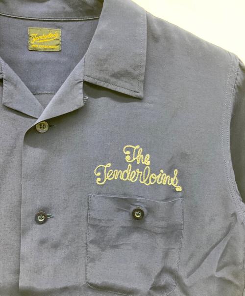 TENDERLOIN（テンダーロイン）TENDERLOIN (テンダーロイン) オープンカラーシャツ ネイビー サイズ:X-SMALLの古着・服飾アイテム
