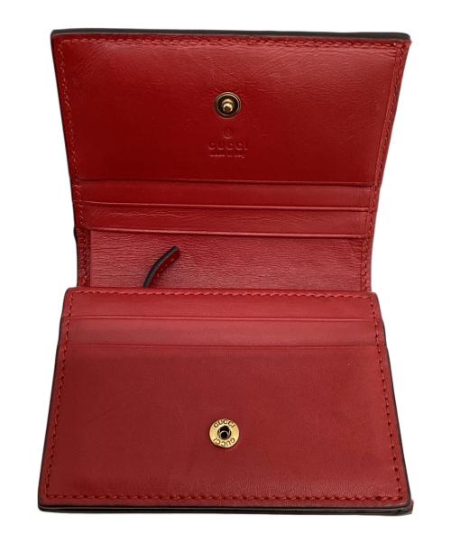 GUCCI（グッチ）GUCCI (グッチ) チェリーコンパクトウォレット ベージュの古着・服飾アイテム