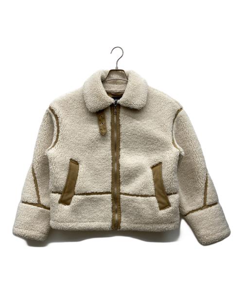 ZARA（ザラ）ZARA (ザラ) ボアダブルフェイスジャケット ホワイト サイズ:XSの古着・服飾アイテム