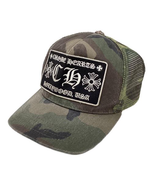 CHROME HEARTS（クロムハーツ）CHROME HEARTS (クロムハーツ) CH TRUCKER CAP カーキの古着・服飾アイテム