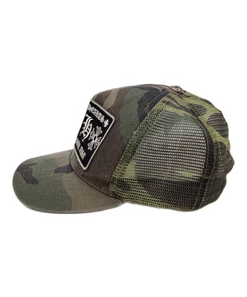 CHROME HEARTS（クロムハーツ）CHROME HEARTS (クロムハーツ) CH TRUCKER CAP カーキの古着・服飾アイテム
