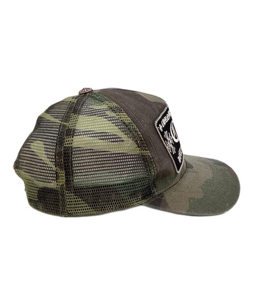 CHROME HEARTS（クロムハーツ）CHROME HEARTS (クロムハーツ) CH TRUCKER CAP カーキの古着・服飾アイテム