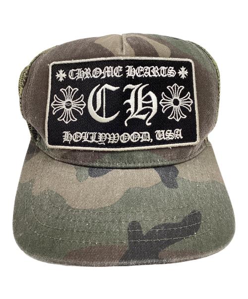 CHROME HEARTS（クロムハーツ）CHROME HEARTS (クロムハーツ) CH TRUCKER CAP カーキの古着・服飾アイテム