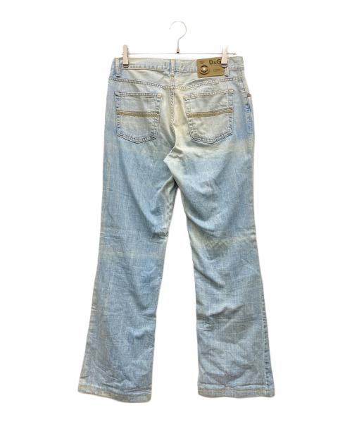 DOLCE & GABBANA（ドルチェ＆ガッバーナ）DOLCE & GABBANA (ドルチェ＆ガッバーナ) ダメージフレアデニムパンツ スカイブルー サイズ:32の古着・服飾アイテム