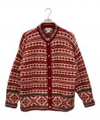 L.L.Beanエルエルビーン）の古着「ノルディックカーディガン」｜レッド