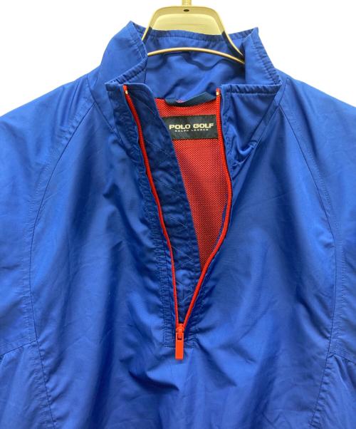 POLO GOLF（ポロ ゴルフ）POLO GOLF (ポロ ゴルフ) ハーフジップジャケット ブルー サイズ:Lの古着・服飾アイテム