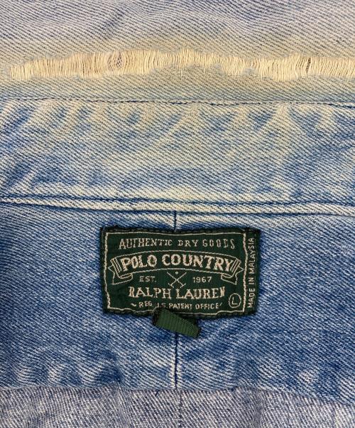 POLO COUNTRY（ポロカントリー）POLO COUNTRY (ポロカントリー) デニムシャツ インディゴ サイズ:Lの古着・服飾アイテム