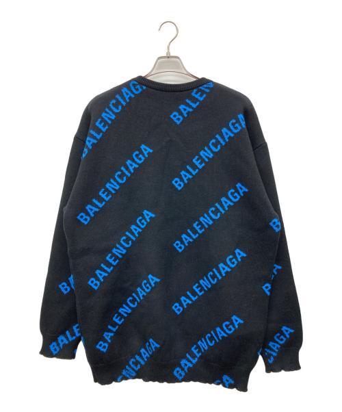 BALENCIAGA（バレンシアガ）BALENCIAGA (バレンシアガ) オールオーバーニット ブラック サイズ:Mの古着・服飾アイテム
