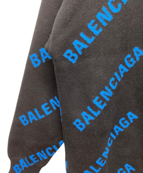BALENCIAGA（バレンシアガ）BALENCIAGA (バレンシアガ) オールオーバーニット ブラック サイズ:Mの古着・服飾アイテム