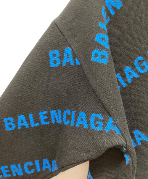 BALENCIAGA（バレンシアガ）BALENCIAGA (バレンシアガ) オールオーバーニット ブラック サイズ:Mの古着・服飾アイテム