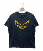 FENDIフェンディ）の古着「ディアボリックアイtシャツ」｜ブラック