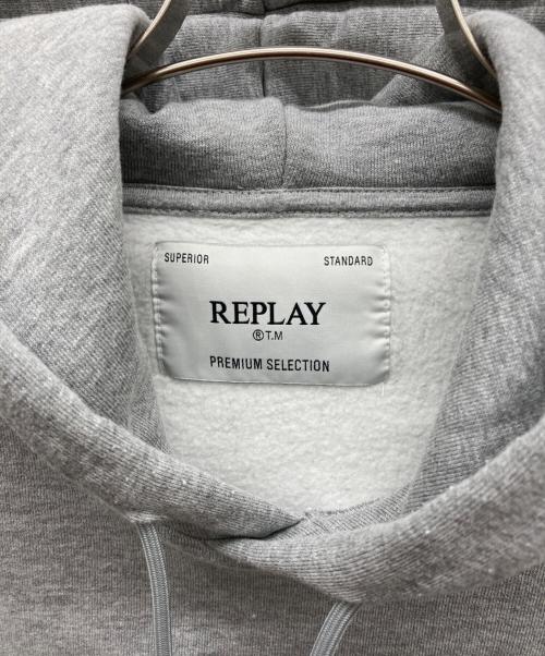 REPLAY（リプレイ）REPLAY (リプレイ) ワンポイントパーカー グレー サイズ:Lの古着・服飾アイテム