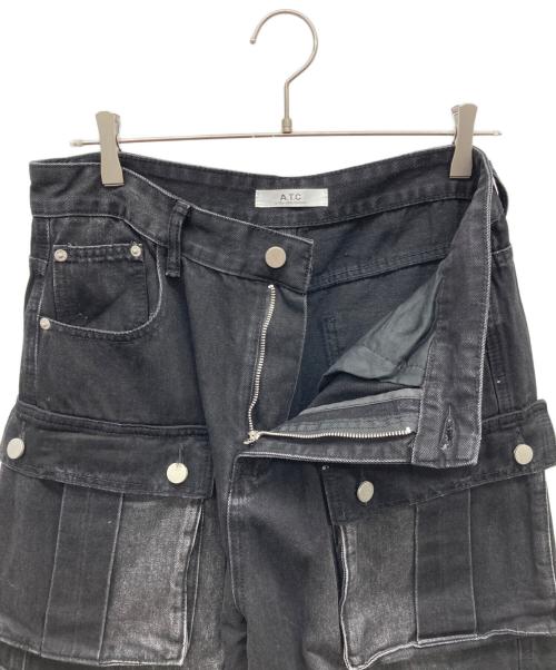 A.T.C（エーティーシ）A.T.C (エーティーシ) デニムパンツ ブラック サイズ:Lの古着・服飾アイテム