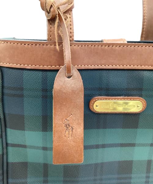 POLO RALPH LAUREN（ポロ・ラルフローレン）POLO RALPH LAUREN (ポロ・ラルフローレン) トートバッグ グリーンの古着・服飾アイテム