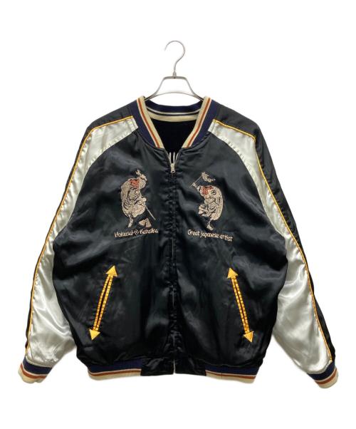 爆裂爛漫娘（バクレツランマンムスメ）爆裂爛漫娘 (バクレツランマンムスメ) 別珍スカジャン ブラック サイズ:44の古着・服飾アイテム