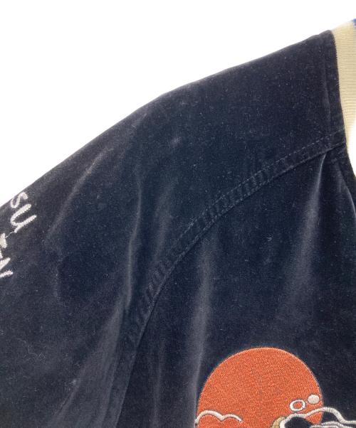 爆裂爛漫娘（バクレツランマンムスメ）爆裂爛漫娘 (バクレツランマンムスメ) 別珍スカジャン ブラック サイズ:44の古着・服飾アイテム