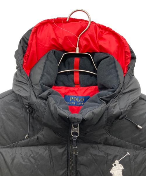 POLO RALPH LAUREN（ポロ・ラルフローレン）POLO RALPH LAUREN (ポロ・ラルフローレン) ビッグポニーダウンジャケット ブラック サイズ:L 180/100Aの古着・服飾アイテム