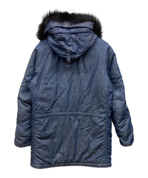 ALPHA（アルファ）ALPHA (アルファ) LEE (リー) N-3B デニムフライトジャケット インディゴ サイズ:LARGEの古着・服飾アイテム