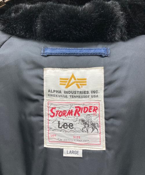 ALPHA（アルファ）ALPHA (アルファ) LEE (リー) N-3B デニムフライトジャケット インディゴ サイズ:LARGEの古着・服飾アイテム