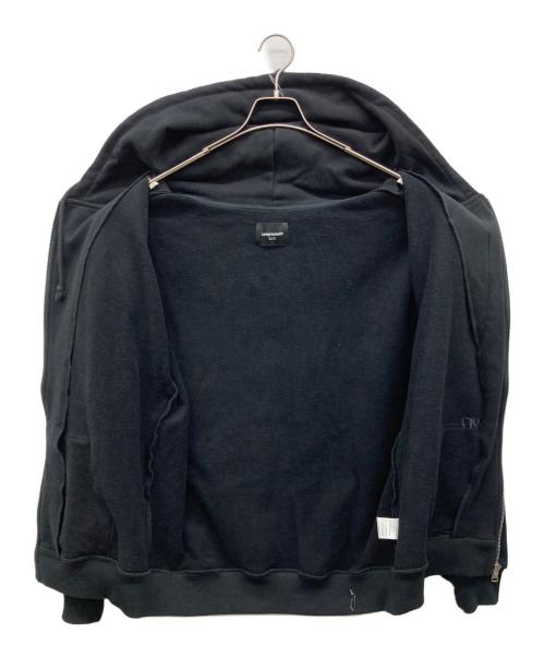 Unknown london（アンノウンロンドン）Unknown london (アンノウンロンドン) Cross Rhinestone Zip Up Hoodie ブラック サイズ:Lの古着・服飾アイテム