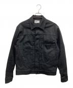 WEWILLウィーウィル）の古着「ブラックデニムジャケット」｜ブラック