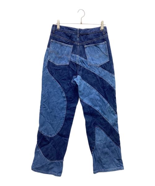 Jaded London（ジェイデッドロンドン）Jaded London (ジェイデッドロンドン) デザインデニムパンツ インディゴ サイズ:76cmの古着・服飾アイテム