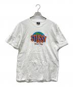 stussyステューシー）の古着「プリントTシャツ」｜ホワイト