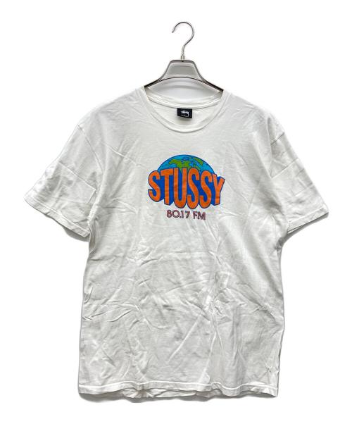 stussy（ステューシー）stussy (ステューシー) プリントTシャツ ホワイト サイズ:Lの古着・服飾アイテム