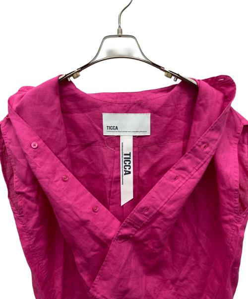ticca（ティッカ）TICCA (ティッカ) ノースリーブブラウス ピンク サイズ:Fの古着・服飾アイテム