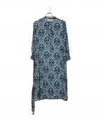 WEEKEND Max Maraウィークエンド マックスマーラ）の古着「シルク総柄ワンピース」｜ブルー